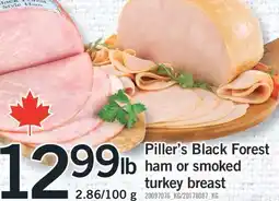 Fortinos PILLER'S BLACK FOREST HAM OR SMOKED TURKEY BREAST offer