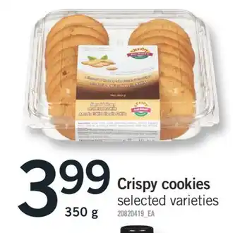 Fortinos CRISPY COOKIES, 350 G offer