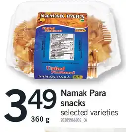 Fortinos NAMAK PARA SNACKS, 360 g offer