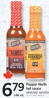 Fortinos PEPPER NORTH HOT SAUCE, 148 mL offer