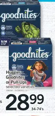 Fortinos HUGGIES GOODNITES OR PULL-UPS offer