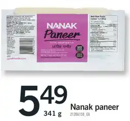 Fortinos NANAK PANEER, 341 g offer