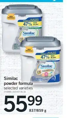 Fortinos SIMILAC POWDER FORMULA, 837/859 G offer