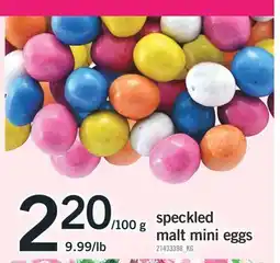 Fortinos SPECKLED MALT MINI EGGS offer