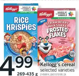 Fortinos KELLOGG'S CEREAL, 269-435 G offer