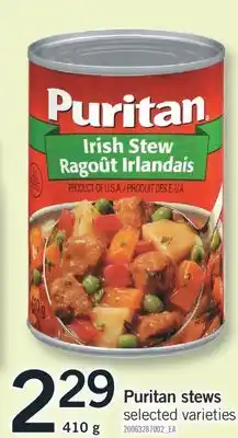 Fortinos PURITAN STEWS, 410 G offer