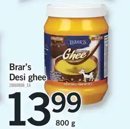 Fortinos BRAR'S DESI GHEE, 800 g offer