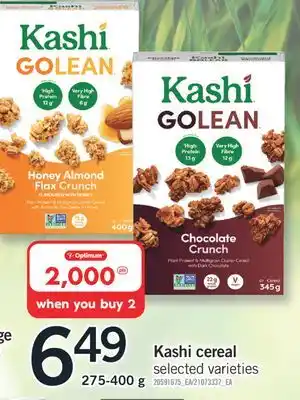 Fortinos KASHI CEREAL, 275-400 G offer