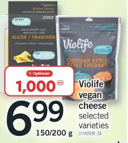 Fortinos VIOLIFE VEGAN CHEESE, 150/200 G offer