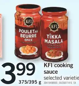 Fortinos KFI COOKING SAUCE, 375/395 G offer