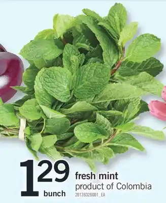 Fortinos FRESH MINT, BUNCH offer