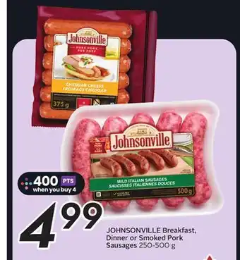 Sobeys Breakfast, Dinner or Smoked Pork Sausages offer