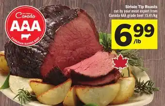 Foodland Sirloin Tip Roasts offer