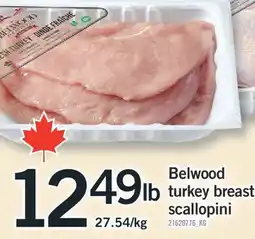 Fortinos BELWOOD TURKEY BREAST SCALLOPINI offer