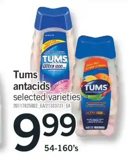 Fortinos TUMS ANTACIDS, 54-160'S offer