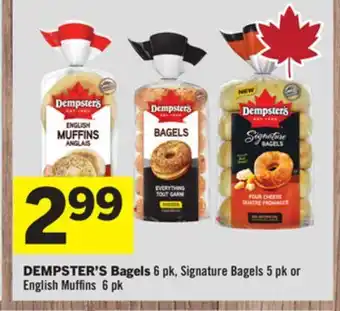 Foodland DEMPSTER'S Bagels offer