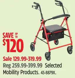 Canadian Tire Selected Mobility Products offer