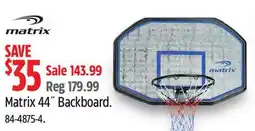 Canadian Tire MATRIX Matrix 44˝ Backboard offer