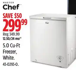 Canadian Tire 5.0 Cu-Ft Freezer, White offer