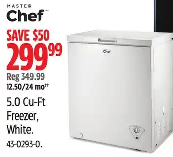 Canadian Tire 5.0 Cu-Ft Freezer, White offer