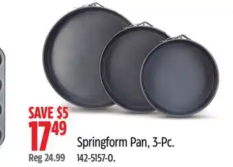 Canadian Tire Master Chef Springform Pan, 3-Pc offer