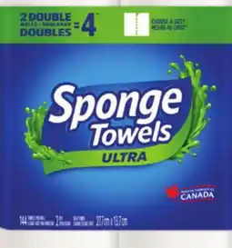 Canadian Tire Sponge Towels Ultra Paper Towel, 2=4 Rolls offer