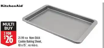 Canadian Tire KitchenAid Non-Stick Cookie Baking Sheet, 10 x 15˝ offer