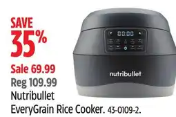 Canadian Tire Nutribullet EveryGrain Rice Cooker offer