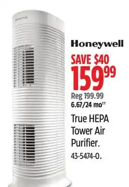 Canadian Tire True HEPA Tower Air Purifier offer