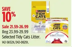 Canadian Tire Purina Selected Tidy Cats Litter offer