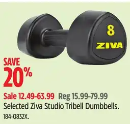 Canadian Tire Ziva Selected Ziva Studio Tribell Dumbbells offer