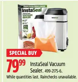 Canadian Tire InstaSeal Vacuum Sealer offer