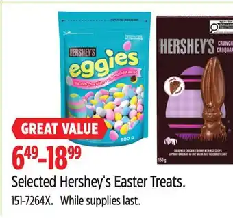 Canadian Tire Hershey's Selected Hershey's Easter Treats offer