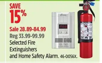 Canadian Tire Garrison Selected Fire Extinguishers and Home Safety Alarm offer