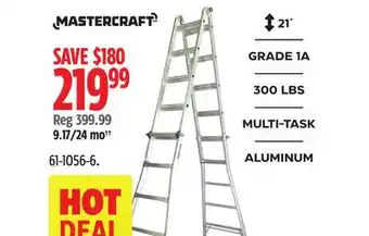 Canadian Tire Mastercraft 21´ GRADE 1A 300 LBS MULTI-TASK ALUMINUM offer