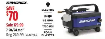 Canadian Tire Simoniz ELECTRIC FOAM BLASTER offer