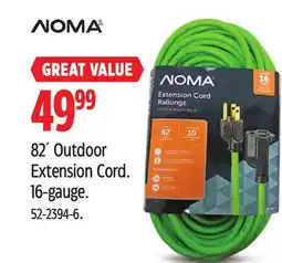 Canadian Tire Noma 82´ Outdoor Extension Cord 16-gauge offer