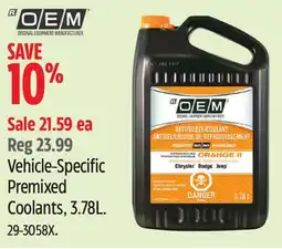 Canadian Tire OEM Vehicle-Specific Premixed Coolants, 3.78L offer