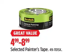 Canadian Tire Scotch Selected Painter's Tape offer