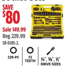 Canadian Tire Stanley TEETH¼ , ⅜ , ½ DRIVE SIZES offer