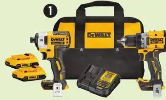 Canadian Tire DEWALT 20V MAX Brushless Compact 1⁄˝ Hammer Drill Kit offer