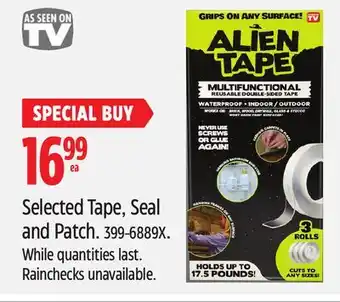 Canadian Tire As Seen On Selected Tape, Seal and Patch offer