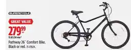 Canadian Tire Supercycle Pathway 26˝ Comfort Bike. Black or red offer