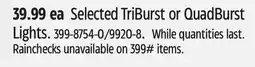 Canadian Tire As seen on TV Selected TriBurst or QuadBurst Lights offer