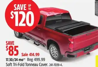 Canadian Tire Soft Tri-Fold Tonneau Cover offer