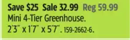 Canadian Tire MiracleGro Mini 4-Tier Greenhouse offer