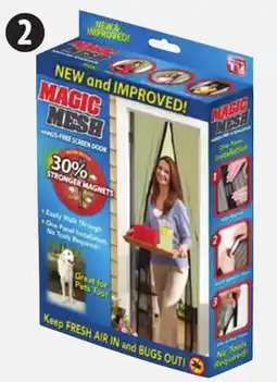 Canadian Tire Magic Mesh Hands-Free Magnetic Screen Door. No tools required offer