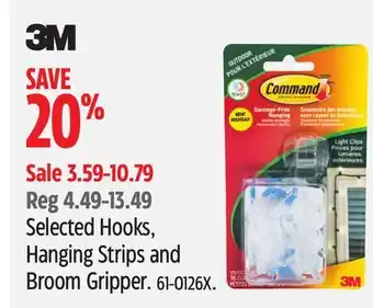 Canadian Tire Command Selected Hooks, Hanging Strips and Broom Gripper offer