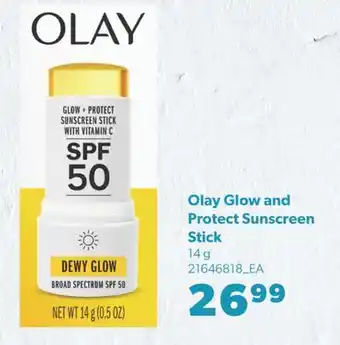 Real Canadian Superstore OLAY GLOW AND PROTECT SUNSCREEN STICK, 14 G offer