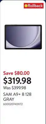 Walmart SAM A9+ 8 128 GRAY offer